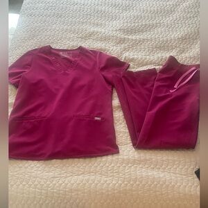 Figs scrubs set- Magenta